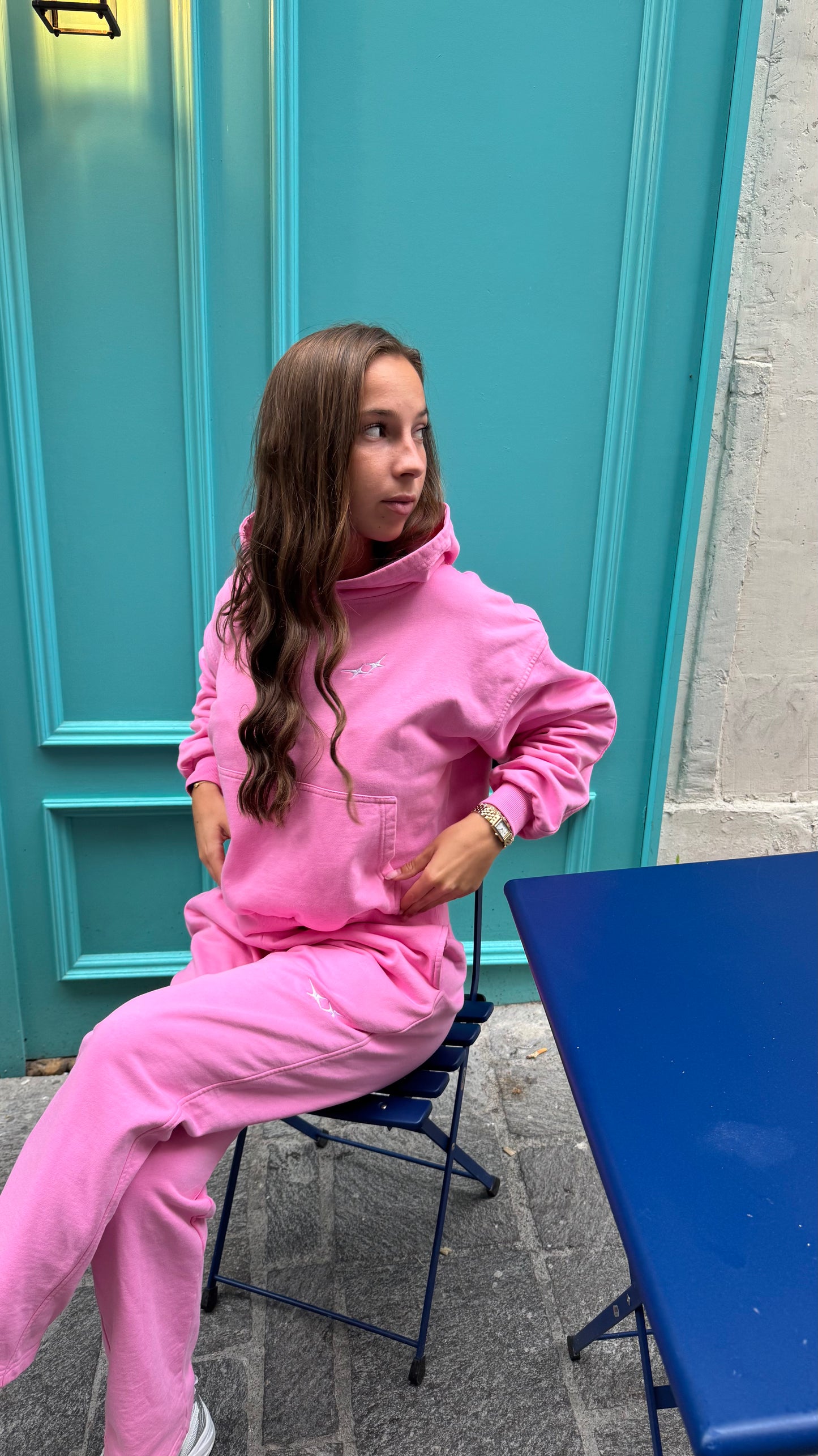 PACK SHINE - Ensemble complet Rose (Sweat + Pantalon)