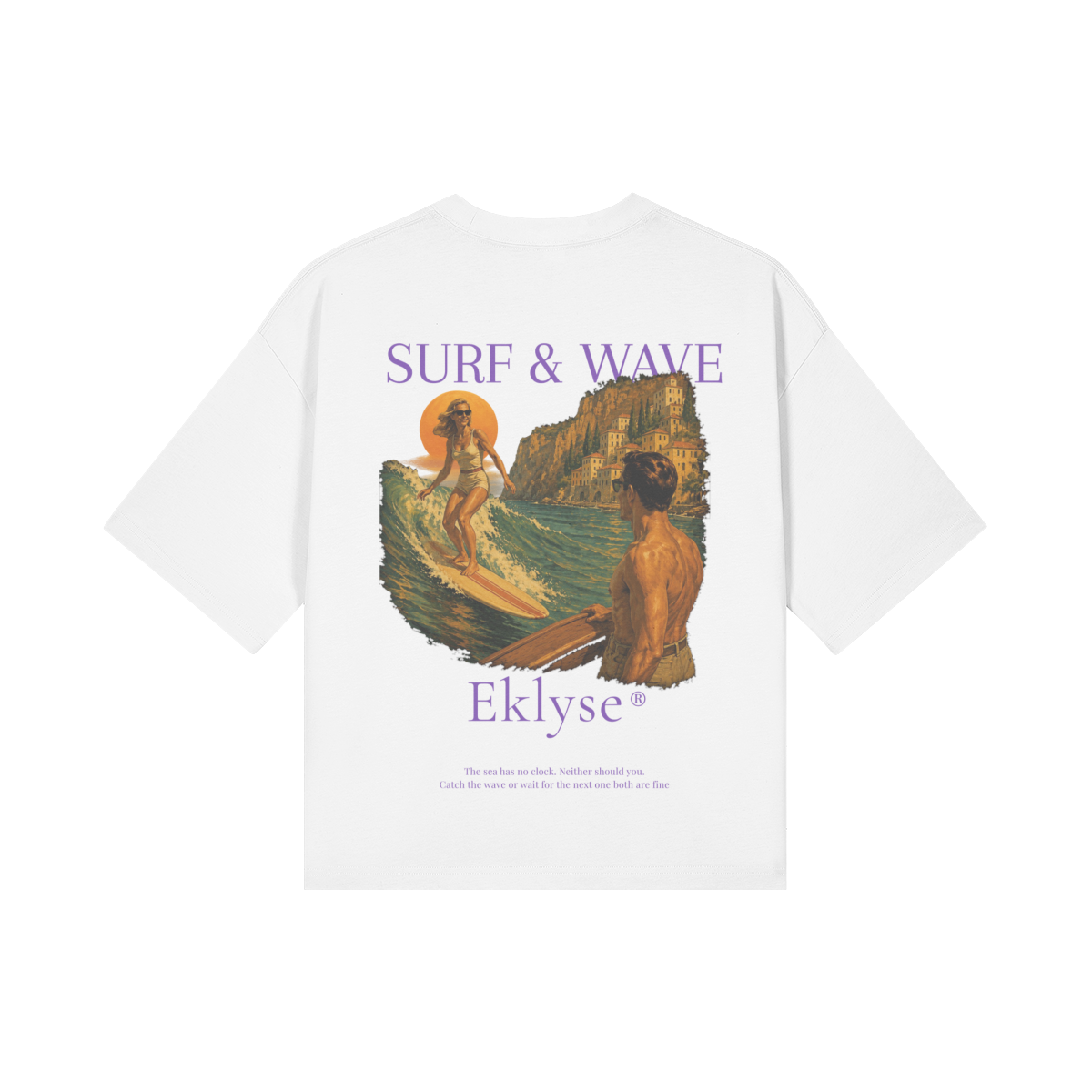 T-shirt - Surf & Wave Blanc