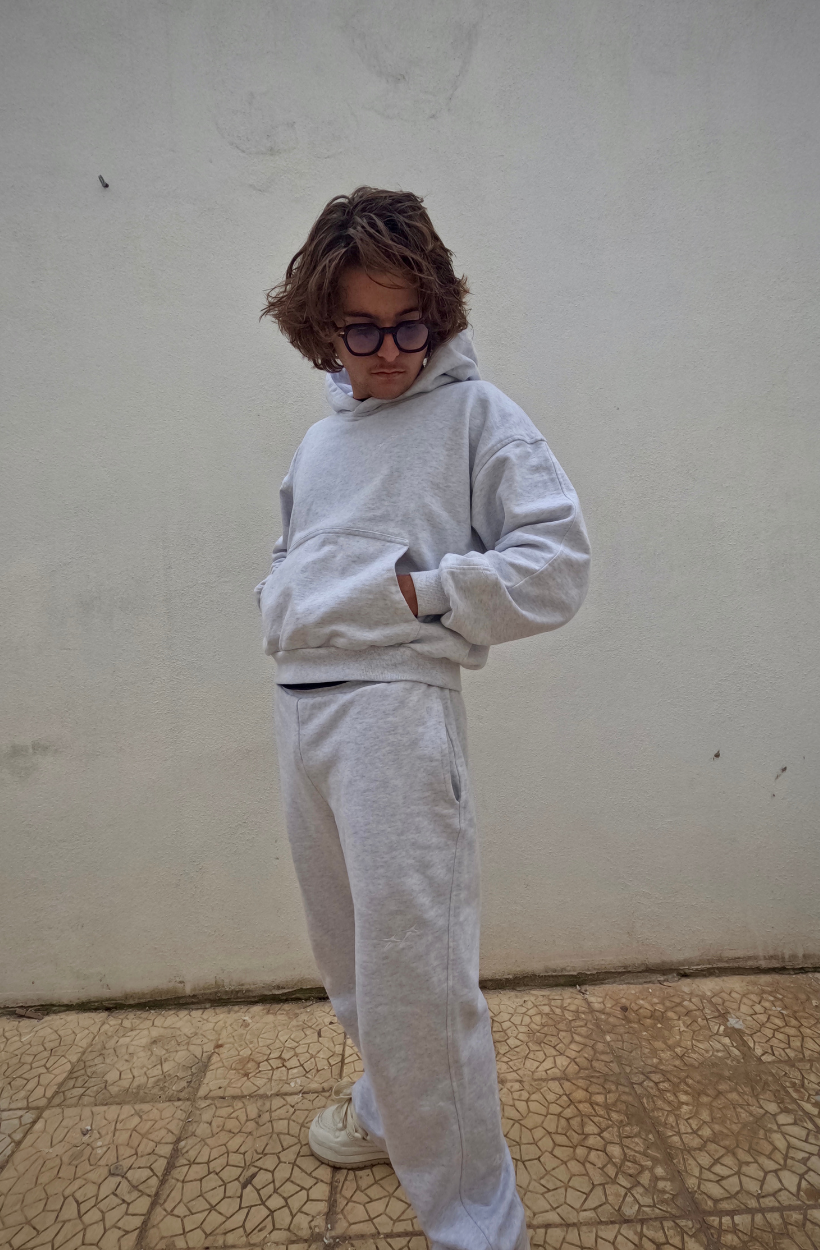 PACK SHINE - Ensemble complet Gris (Sweat + Pantalon)