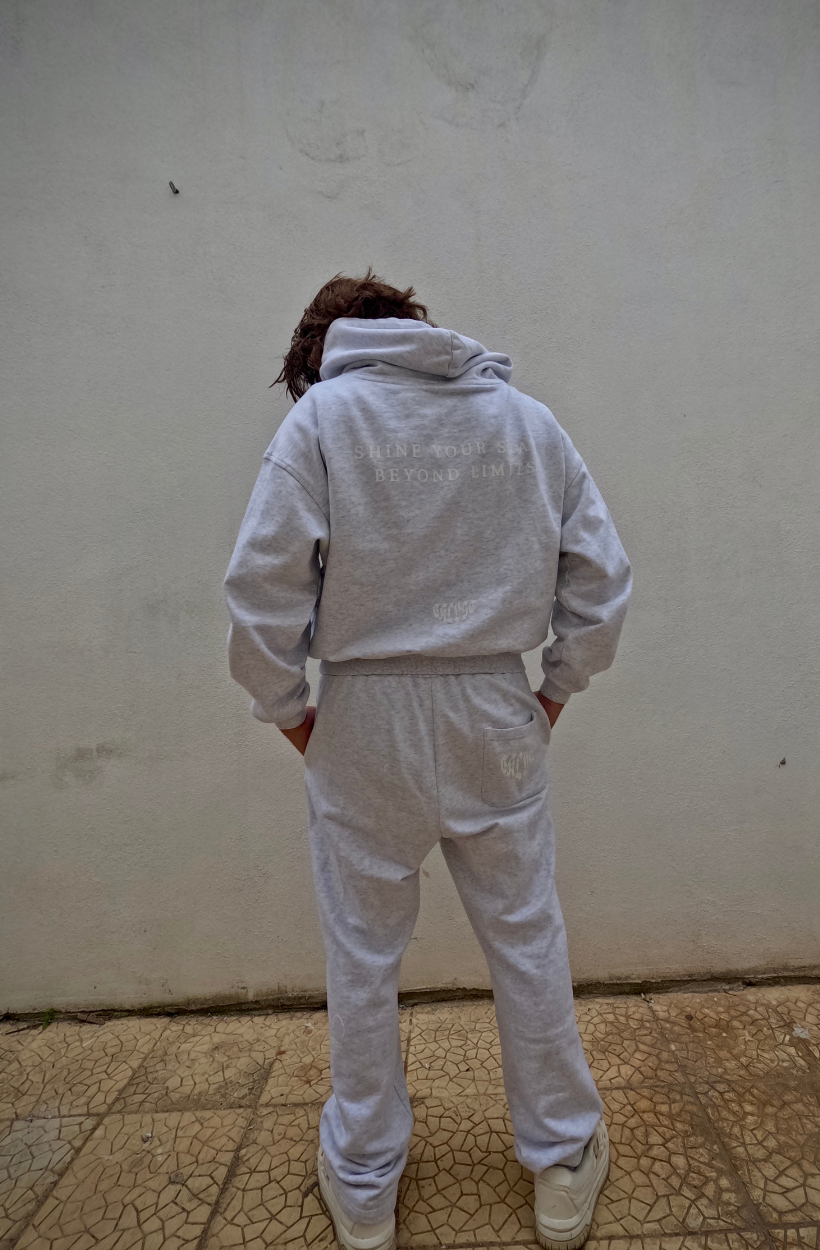 PACK SHINE - Ensemble complet Gris (Sweat + Pantalon)