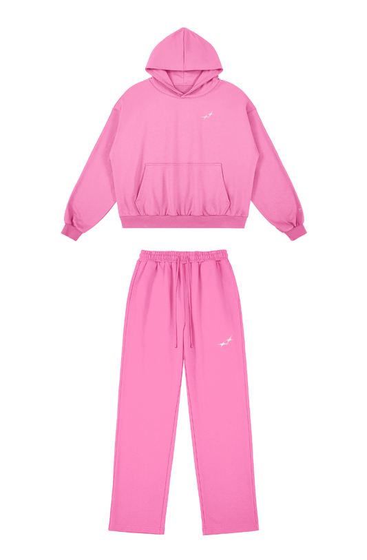 PACK SHINE - Ensemble complet Rose (Sweat + Pantalon)