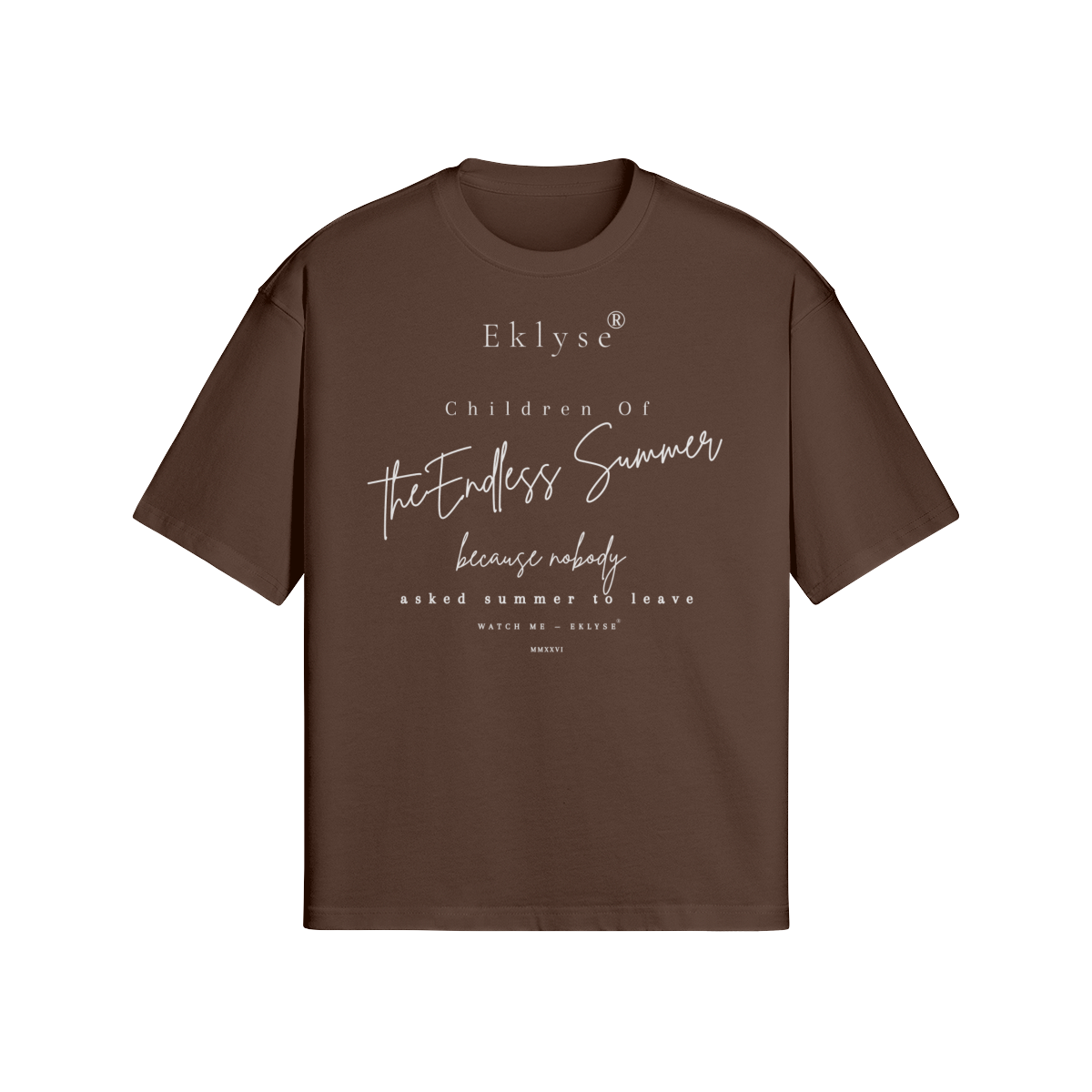 T-shrit I CHILDREN OF THE ENDLESS SUMMER Marron foncé